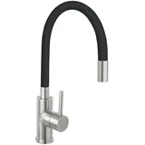 NOVASERVIS Ferro Spültischarmatur Schwarz/Edelstahl