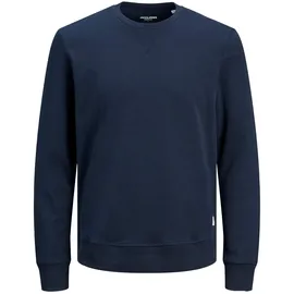 JACK & JONES Herren Jjebasic Crew Neck Noos Sweatshirt, Navy Blazer, L