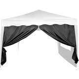 INSTENT® Basic Seitenwand/Seitenteil für Pavillon 3x3m mit Fenster oder Reißverschluss, wasserabweisend und atmungsaktiv, Farbwahl, für Festzelt, Partyzelt