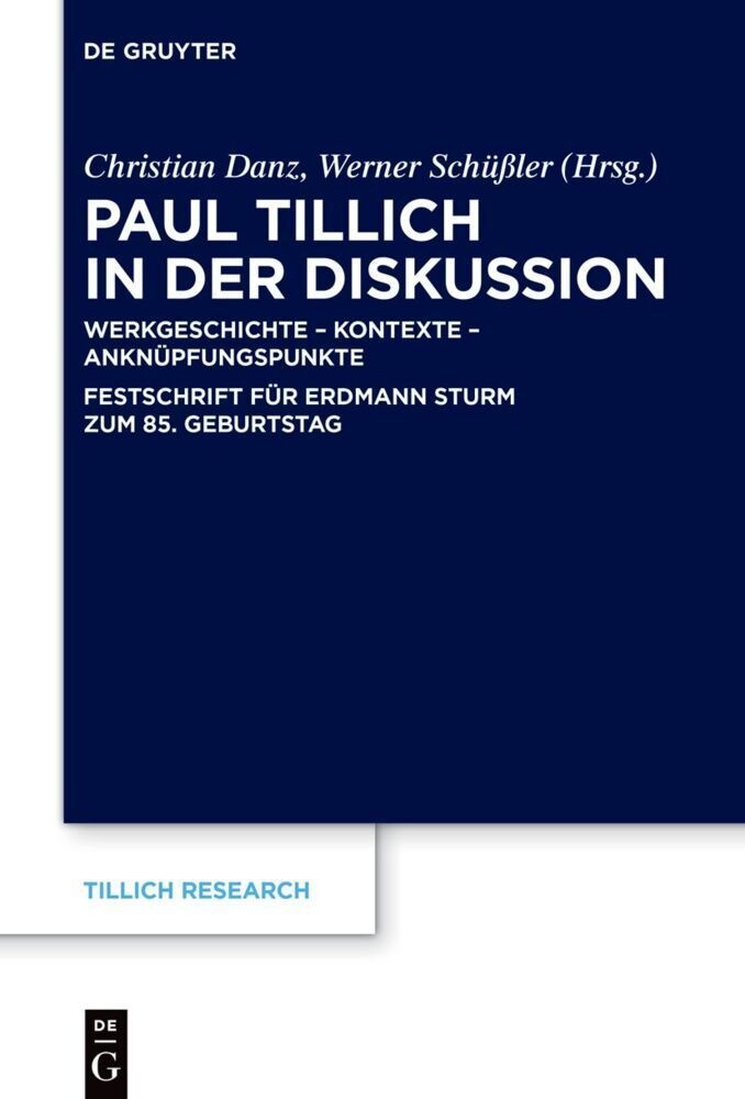 Paul Tillich In Der Diskussion  Gebunden