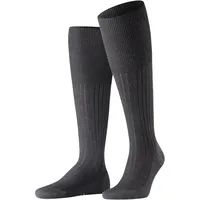 Falke Bristol Pure Kniestrümpfe Anthrazit Melange 41-42