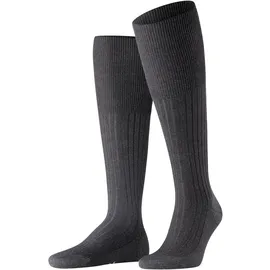 Falke Bristol Pure Kniestrümpfe Anthrazit Melange 41-42