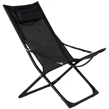 VCM Strandstuhl Seville Schwarz