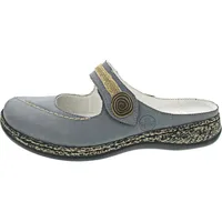 Rieker Damen 46391 Clogs, Blau Jeans 14, 36 EU