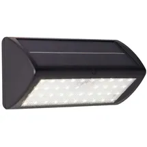 Searchlight Wandleuchte Solarleuchte LED H 105 cm 1er Set Schwarz