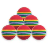 Longridge Schaumstoff-Übungsgolfbälle (Packung mit 6 Bällen)