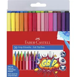 Faber Castell Filzstift Grip Colour Marker 30x Etui