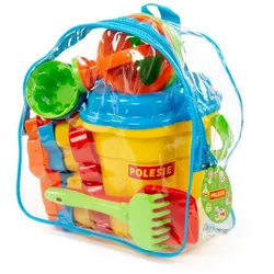 Polesi - Eimergarnitur Blume groß mit Gießkanne klein, 12-tlg. (Rucksack)
