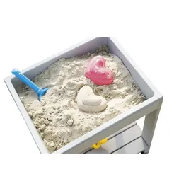 roba Kindertisch Tiny onesize Massivholz grau lasiert