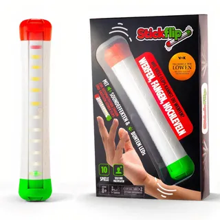 Stickflip - Werfen, Fangen, Hochleveln | 10 Spiele mit LEDs und Sound, Solo und Multiplayer, elektronisches Spiel für die ganze Familie - ChuckaRubba - Stick Flip Höhle der Löwen