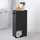 Yamazaki 3456 TOWER Toilettenpapierspender, schwarz