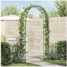 vidaXL Gartenbogen Floral 115 x 37 x 231 cm Grün