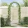 vidaXL Gartenbogen Floral 115 x 37 x 231 cm Grün