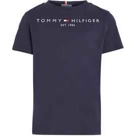 Tommy Hilfiger Essential Tee Rundhalsausschnitt, Blau (Twilight Navy), 7 Jahre