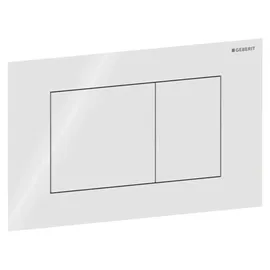 Geberit Sigma40 Betätigungsplatte Weiß Glas