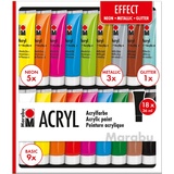 Marabu EFFECT Acrylfarben farbsortiert 18 x 36,0 ml