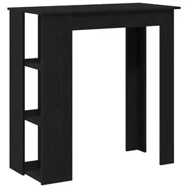 vidaXL Bartisch 102 x 50 x 103,5 cm Schwarz