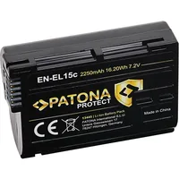 PATONA Protect EN-EL15C (Kamera Akku), Kamera Stromversorgung, Schwarz