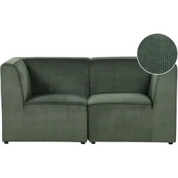 2-Sitzer Sofa Cord dunkelgrün LEMVIG