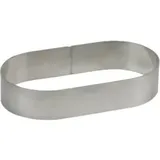 ESMEYER SCHNEIDER Tortenring, oval Backring aus Reinaluminium für Quarkstollen, Materialstärke: 2/235