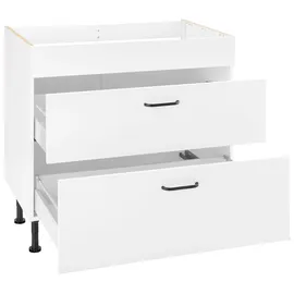 OPTIFIT Kochfeldumbauschrank Elga 90 x 58,4 x 87 cm Weiß