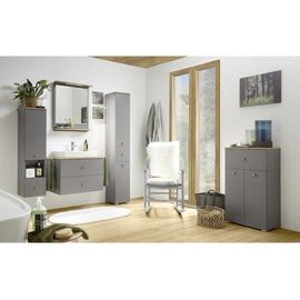 Xora Badezimmerspiegel, Grau, Glas, Holzwerkstoff, rechteckig, 60x76x13.4 cm, Badezimmer, Badezimmerspiegel, Badspiegel