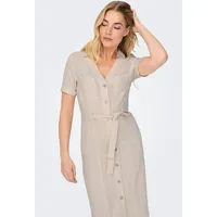 Only Kleid Shirtkleid Beige XS
