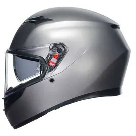AGV K3 E2206 Mplk Integralhelm - Grey Matt - XS
