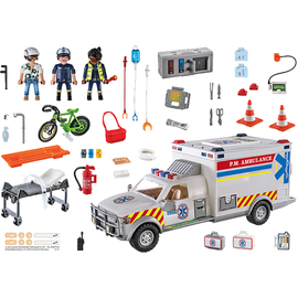 Playmobil City Action Rettungs-Fahrzeug: US Ambulance 70936
