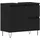 vidaXL Waschbeckenschrank mit Tür Schwarz Eichen-Optik 65 x 33 x 60 cm, 862891