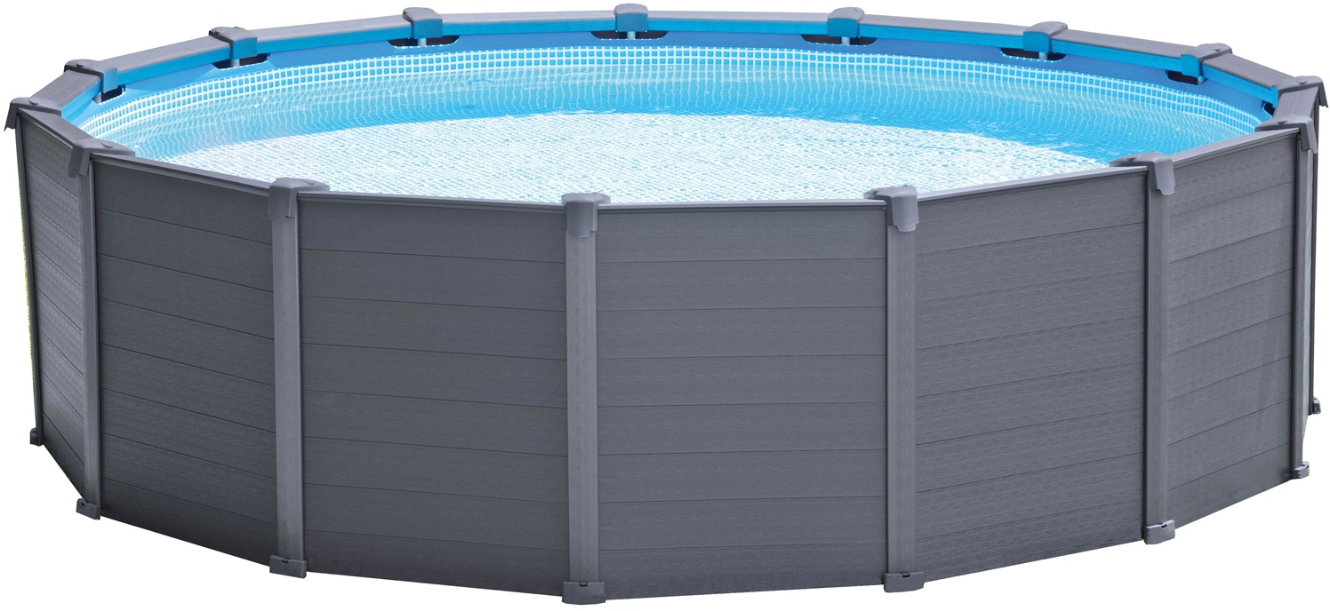 Intex Frame Swimming Pool Set "Graphit",graphit,Ø 478 x 124 cm