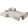 storez24 Eckcouch Cordstoff 3-Sitzer Beige