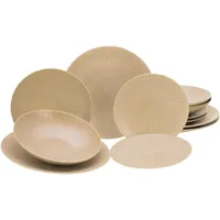 CreaTable Vesuvio Tafelservice 12-tlg. sandbeige
