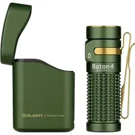 Olight Baton 4 Kit, aufladbare Taschenlampe mit Ladecase