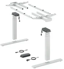 Elektro-Tischgestell, 1.200x2000mm,Steelforce Pro 670 SLS, 9309762,weiß