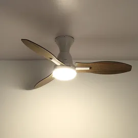 GLOBO LED Deckenventilator 107 cm Braun