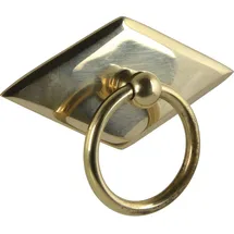 SCHÖRGHOFER & FREHE Hängegriff Karo mit Schild - poliert (ohne Schutzlack)