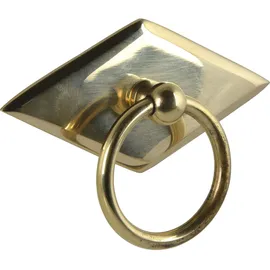 SCHÖRGHOFER & FREHE Hängegriff Karo mit Schild - poliert (ohne Schutzlack)