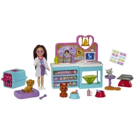 Barbie Puppenhaus-Puppe Chelsea Tierklinik beige HGT12