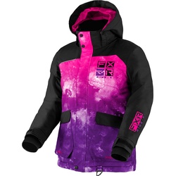 FXR Kicker Jugend Snowmobil Jacke, pink-lila, Größe 36