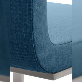 CLP Esszimmerstuhl Belfort Stoff blau