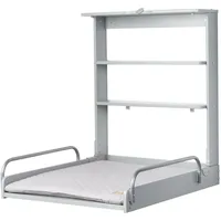 Roba Wandwickelregal Taupe, Holzwerkstoff, 66.5x78x76.5 cm, Babymöbel, Wickelkommoden ,