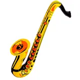 buttinette Aufblasbares Saxophon, gold