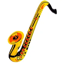 buttinette Aufblasbares Saxophon, gold