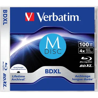 Verbatim M-DISC Blu-ray Rohling 100 GB 1 St. Slimcase Bedruckbar
