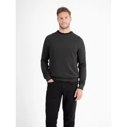 Leichter Strickpullover mit schmaler Rippstuktur - Black - S