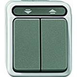 Merten Aquastar Rollladen-Wippschalter, lichtgrau (MEG3715-8029)
