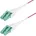 2m LC/LC UPC OM4 Multimode Glasfaserkabel Erika 50/125 40G/100G LOMMF/VCSEL Uniboot Patch-Kabel OFNR Kabel