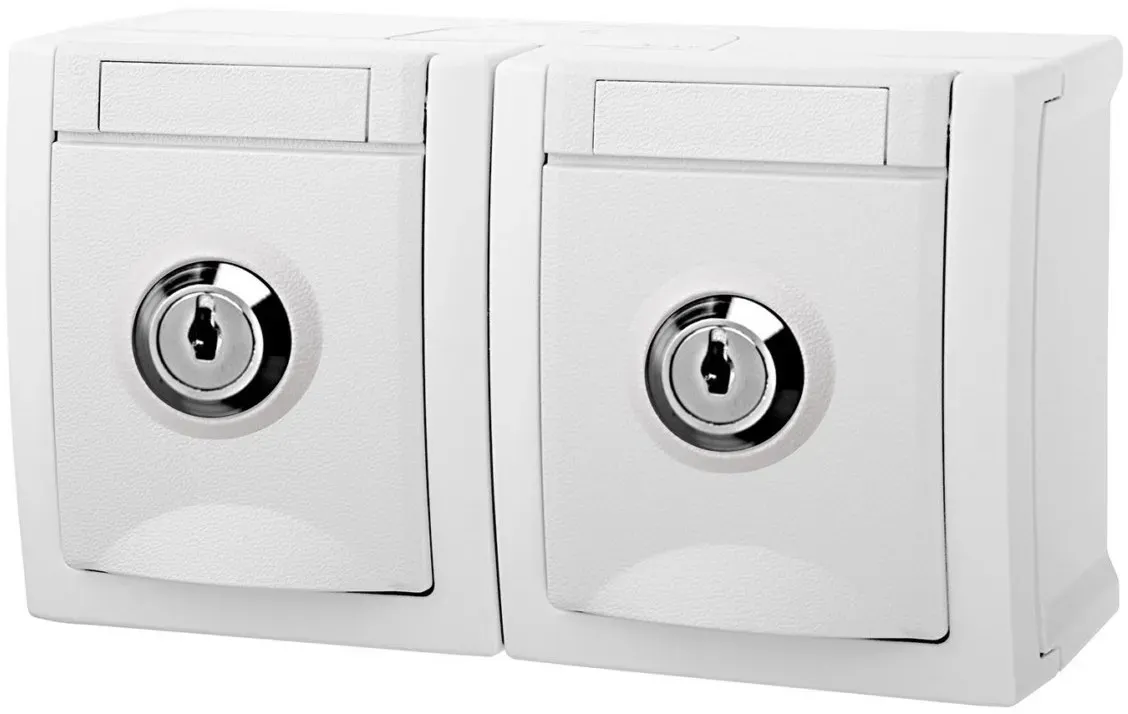 Panasonic Steckdose abschließb. 2-f. 90591173-DE