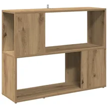 vidaXL Bücherregal 80 x 24 x 63 cm Artisan-Eiche